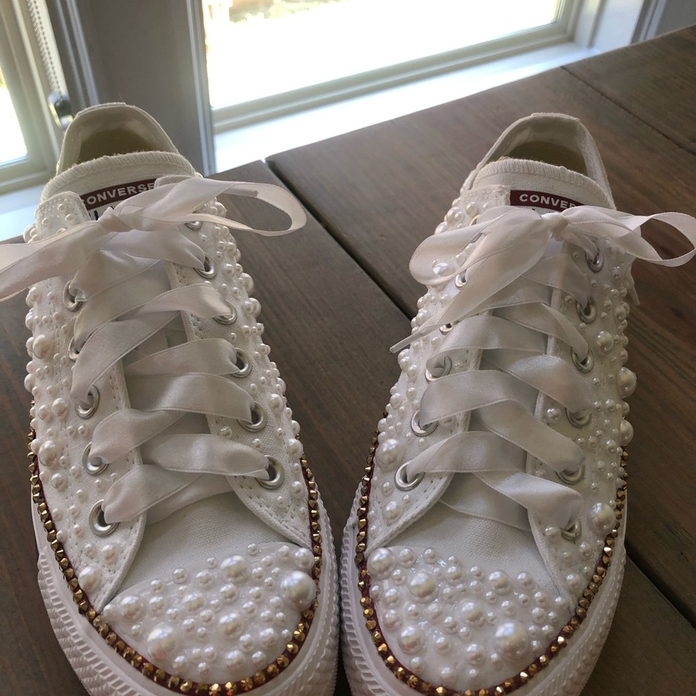 Bling Converse (white ribbon) - Picture 4 of 8